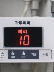 귀뚜라미 보일러 에러코드 10