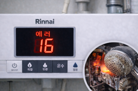 린나이 보일러 에러코드 16