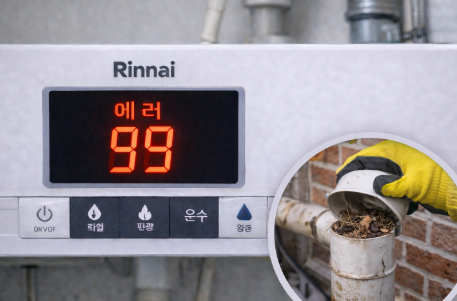 린나이 보일러 에러코드 99