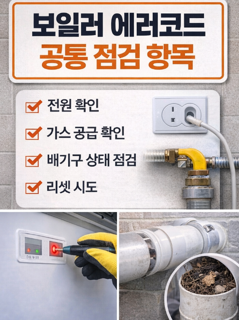 보일러 에러코드 총정리