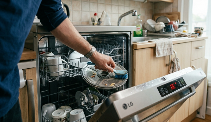 LG 식기세척기 에러코드 7가지 총정리 — 멈춤현상 셀프해결 (수리비 0원 후기)