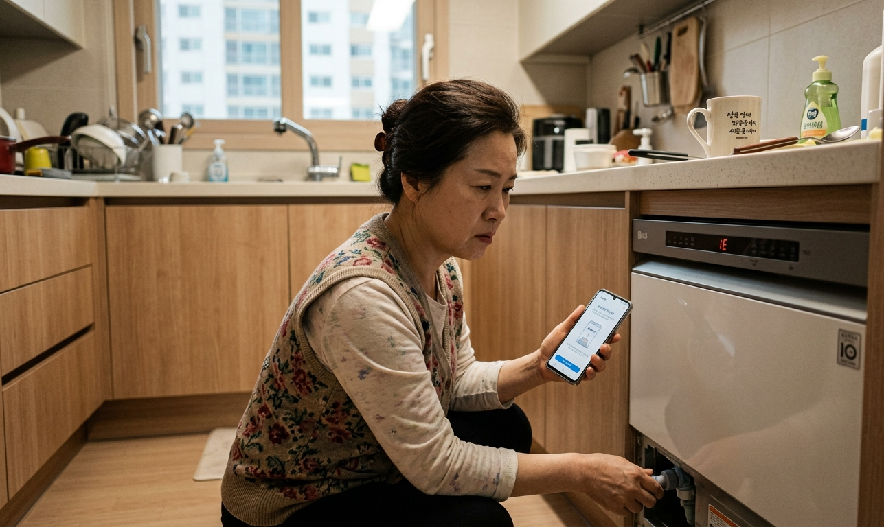 식기세척기 물 안 나옴 해결법 5가지 (에러코드 IE)